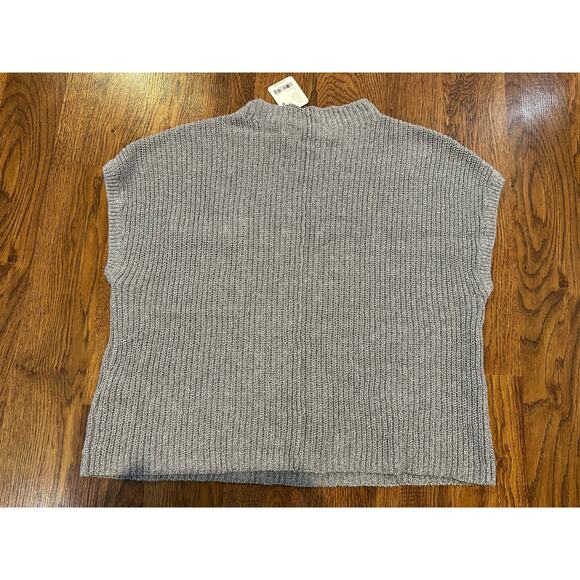 Free People Women's Freya Mock Neck Sweater Gray - Size Small NWT Modern Style - Picture 2 of 8
